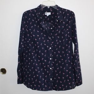 GAP FITTED BOYFRIEND LONG SLEEVE SHRIT